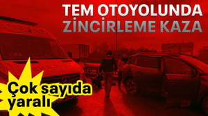 TEM otoyolunda zincirleme kaza